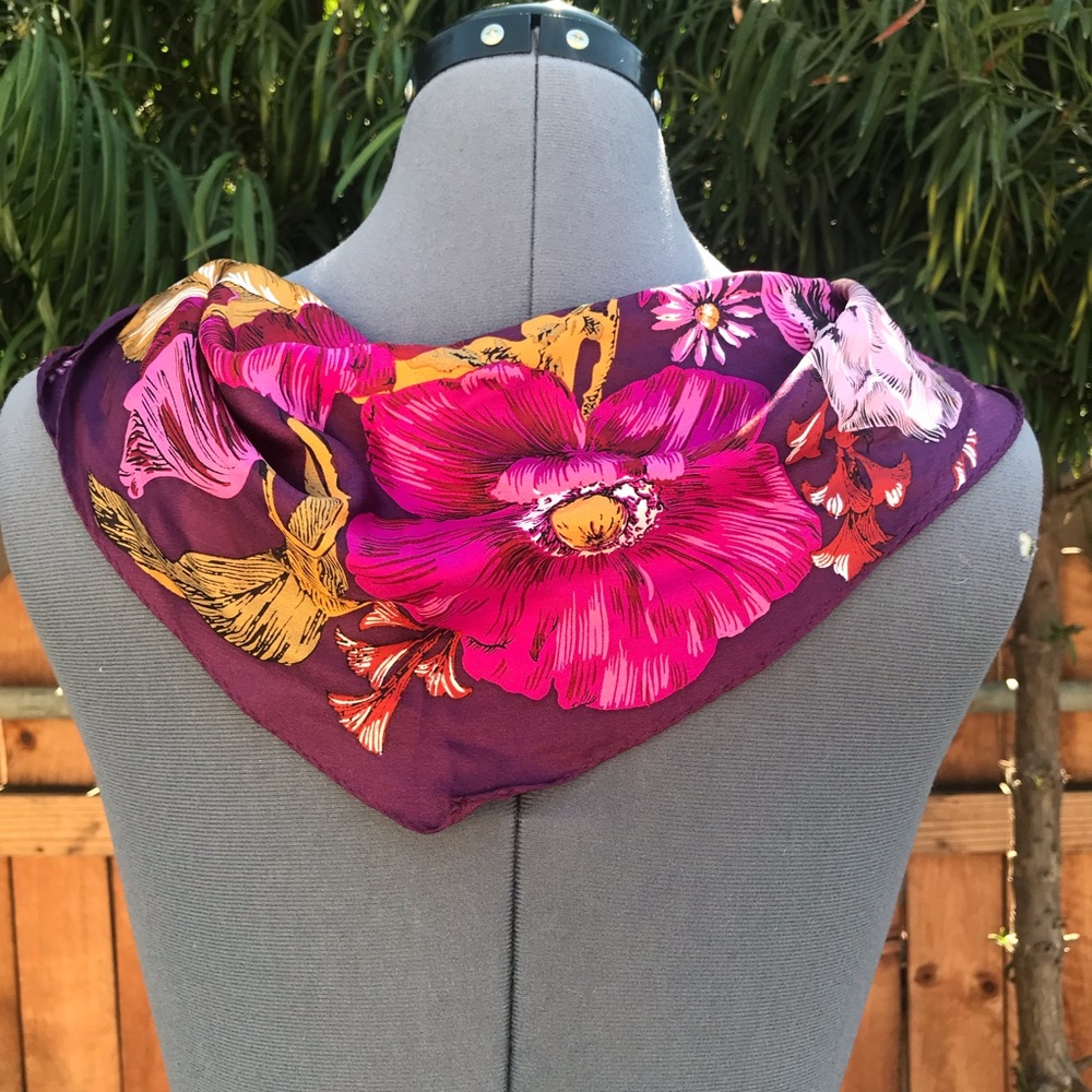 Echo Design floral silk scarf